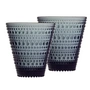 Iittala - Kastehelmi Trinkglas 30 cl, dunkelgrau (2er-Set)