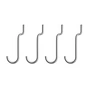 String - Haken für Outdoor Regal, vertikal, stahl (4er-Set)