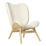 Umage - A Conversation Piece Tall Sessel, Eiche / Teddy weiss