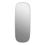 Muuto - Framed Mirror, gross, rose / Klarglas