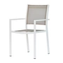 Fiam - Aria Stapelsessel, weiss / taupe