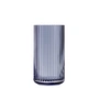 Lyngby Porcelæn - Glasvase, H 15,5 cm, midnight blue