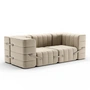Ambivalenz - Curt Sofa Set 7, grau / beige (Jet - 9110)