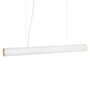 ferm Living - Vuelta LED Pendelleuchte, L 100 cm, weiss / Messing