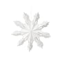 Broste Copenhagen - Christmas Snowflake Deko-Anhänger, Ø 30 cm, weiss