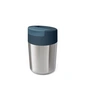 Joseph Joseph - Sipp Reisebecher mit Klappdeckel 340 ml, Edelstahl anthrazit
