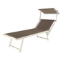 Jan Kurtz - Rimini Classic Sonnenliege, weiss / taupe