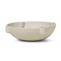 ferm Living - Bowl Keramik Kerzenständer, Ø 27 x H 6,8 cm, hellgrau