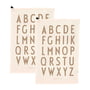 Design Letters - Classic Geschirrtuch, off-white (2er-Set)