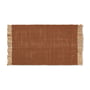 Ferm Living - Block Fussmatte, 50 x 80 cm, ziegelrot