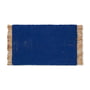 ferm Living - Block Fussmatte, 50 x 80 cm, blau
