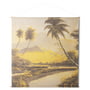 HKliving - XXL Jungle Wandbild, 154 x 154 cm, gelb
