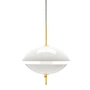Fritz Hansen - Clam Pendelleuchte Ø 55 cm, weiss
