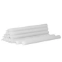 Stoff Nagel - Paraffin-Kerzen, weiss (12er-Set)