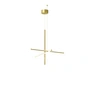Flos - Coordinates S1 LED Pendelleuchte, champagner eloxiert