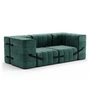 Ambivalenz - Curt Sofa Set 7, serpentine / grün, (Barcelona - V3347 / 39)
