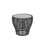 Cane-line - Basket Outdoor Beistelltisch, Ø 50 cm, graphit / grau