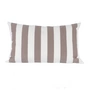 Jan Kurtz - Somnia Outdoor Kissen, 40 x 60 cm, Streifen weiss / taupe