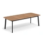 Emu - Shine Outdoor Tisch 225 x 100 cm, Teak / schwarz