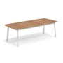 Emu - Shine Outdoor Tisch 225 x 100 cm, Teak / weiss
