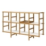 Design House Stockholm - Frame Regal medium, 154 x 39 x 95,4 cm, Eiche / weiss