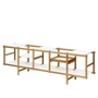 Design House Stockholm - Frame Regal low, 191,8 x 39 x 58 cm, Eiche / weiss