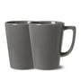 Rosendahl - Grand Cru Porzellan Becher mit Henkel 34 cl, ash grey (2er-Set)
