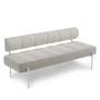 Northern - Daybe Dining Sofa, weiss / hellgrau (Kvadrat Brusvik 02)
