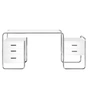 Thonet - S 285 Schreibtisch, Chrom / Esche reinweiss decklackiert (RAL 9010)