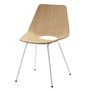 Thonet - S 661 Stuhl, Stahl weiss / Eiche
