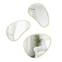 Umbra - Hubba Pebble Wandspiegel, 3er Set, Messing
