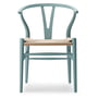 Carl Hansen - CH24 Soft Wishbone Chair Ilse Crawford, Buche soft pewter / Naturgeflecht