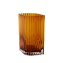 AYTM - Folium Vase, L 18 cm, H 25 cm, amber