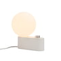 Tala - Alumina Tischleuchte, chalk inklusive Sphere IV LED-Leuchtmittel E27 8W, Ø 15 cm, weiss matt