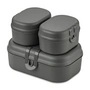 Koziol - Pascal Ready Mini Lunchbox-Set, nature ash grey