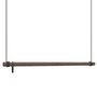 Lind DNA - Swing Hängegarderobe L (110 cm), Eiche geräuchert / Leder schwarz