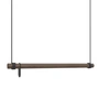 Lind DNA - Swing Hängegarderobe M (80 cm), Eiche geräuchert / Leder schwarz