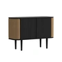 Umage - Treasures Sideboard mit 2 Türen, Eiche schwarz / sugar brown