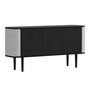 Umage - Treasures Sideboard mit 3 Türen, Eiche schwarz / sterling