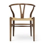 Carl Hansen - CH24 Wishbone Chair, Eiche mit Rauchbeize / Naturgeflecht