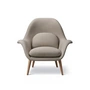 Fredericia - Swoon Sessel, Walnuss lackiert / Sunniva (717)