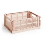 HAY - Colour Crate Korb M, 34,5 x 26,5 cm, powder, recycled