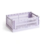 HAY - Colour Crate Korb S, 26,5 x 17 cm, lavender, recycled