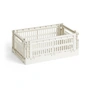 HAY - Colour Crate Korb S, 26,5 x 17 cm, off white, recycled