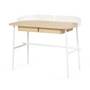 Hartô - Victor Schreibtisch L 100 cm, Eiche natur / weiss