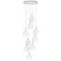 Tala - Chalk Nine Pendelleuchte Set, inklusive 9 x Sphere V LED-Leuchtmittel E27, weiss