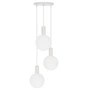 Tala - Chalk, Triple Pendelleuchte Set, inklusive 3 x Sphere V LED-Leuchtmittel E27, weiss