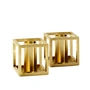 Audo - Kubus Micro, gold-plated (2er-Set)