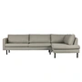 Nuuck - Mette Ecksofa, 282 x 92 cm, Recamiere rechts, hellgrau