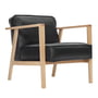 Andersen Furniture - LC1 Lounge Sessel, Eiche weiss pigmentiert / Leder Sevilla schwarz 4001